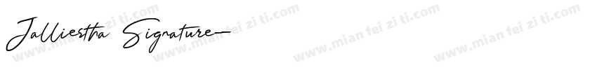 Jalliestha Signature字体转换